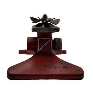 Vintage Square Spray Red Metal Lawn‎ Sprinkler - It Gets the Corners